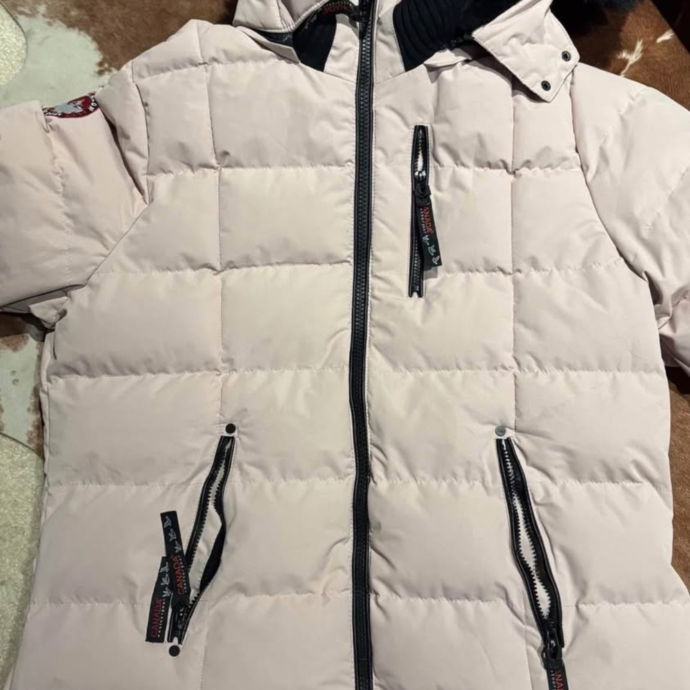 Canada Weathergear Pink Quilted Puffer Jacket - Hooded